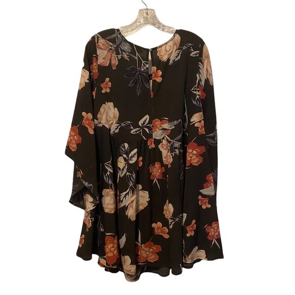 UMGEE Women's Size S Dress Dark Green Floral Boho Roses Granny Popover Romantic - Picture 8 of 8